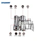 10 Ton Large Capacity Homogenizer Mixing Tank Dispersing Mixer for Liquid Soap Shampoo